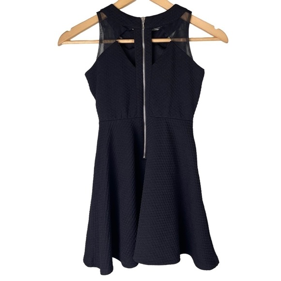 BLUSH By US Angels Black Girl's Textured  Cutout Dress - Picture 4 of 4